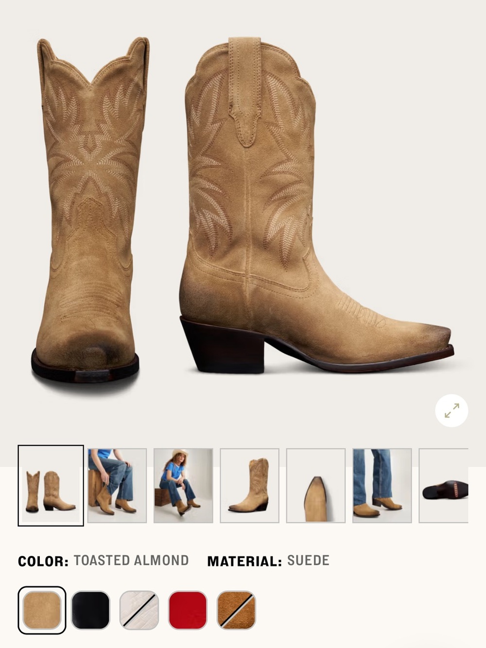 Tecovas Toasted Almond Sadie Boots